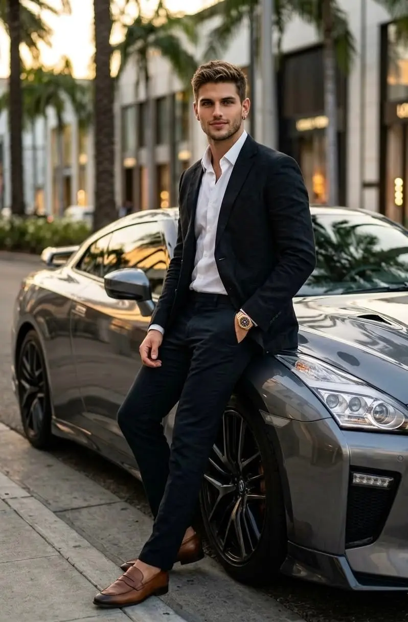 Outfit old money para hombre — look 2 de inspiración DRAPE