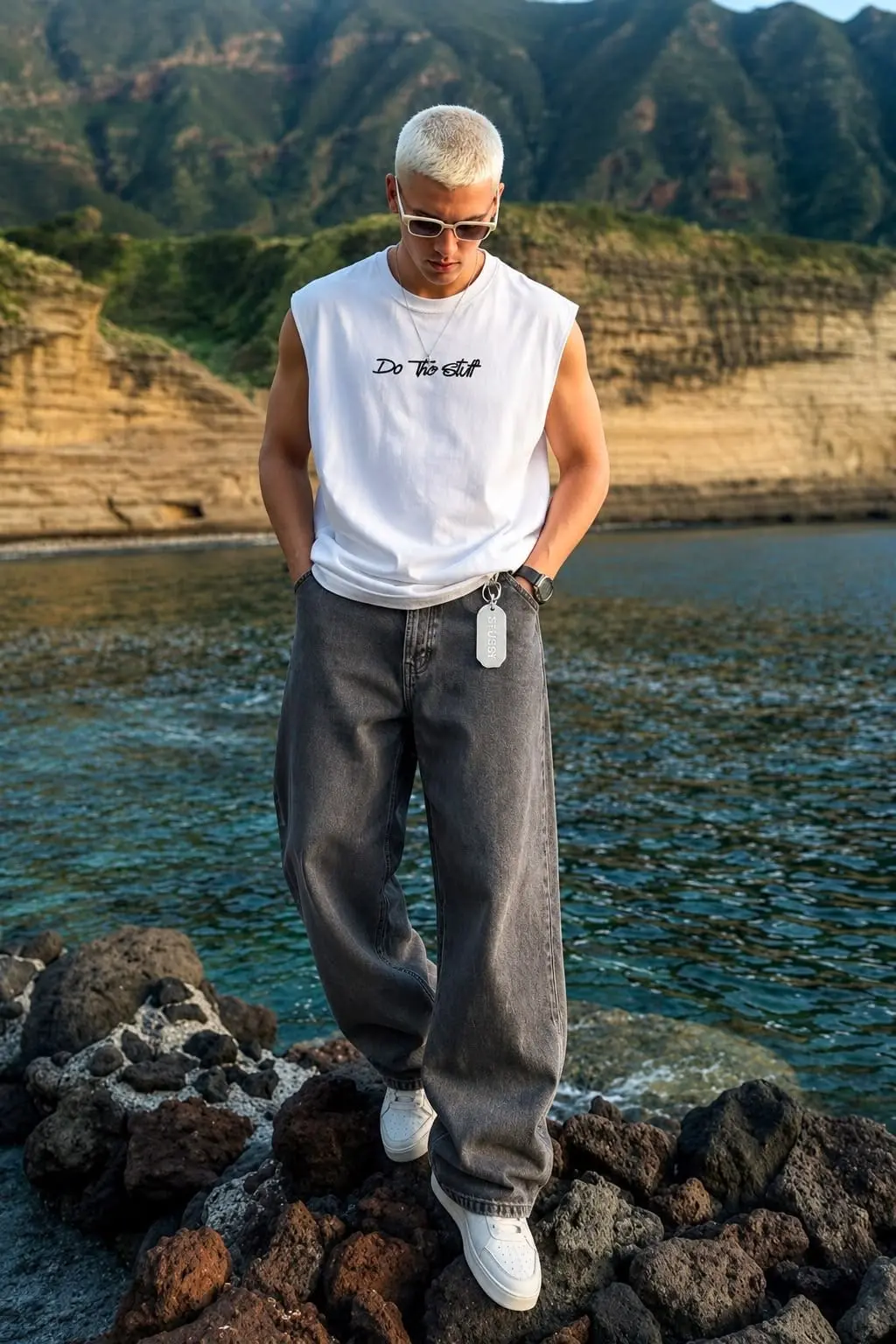 Outfit streetwear para hombre — look 4 de inspiración DRAPE