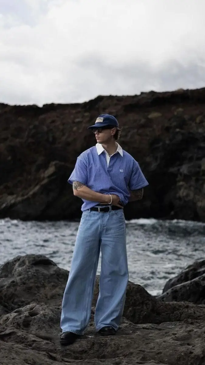 Outfits de viaje — look 5 para hombre (inspiración DRAPE)