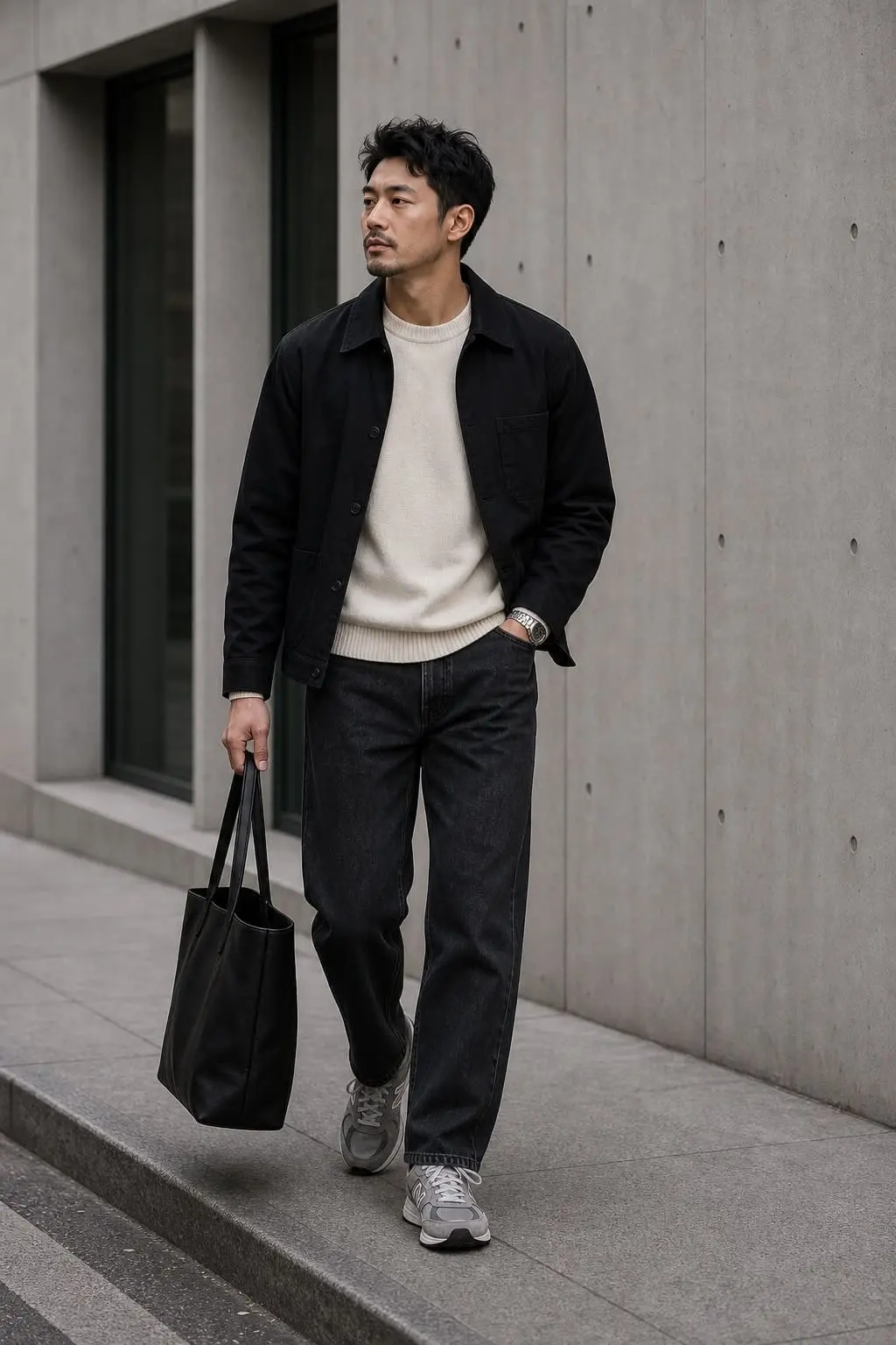 minimalist outfit for men — look 6, DRAPE inspiration