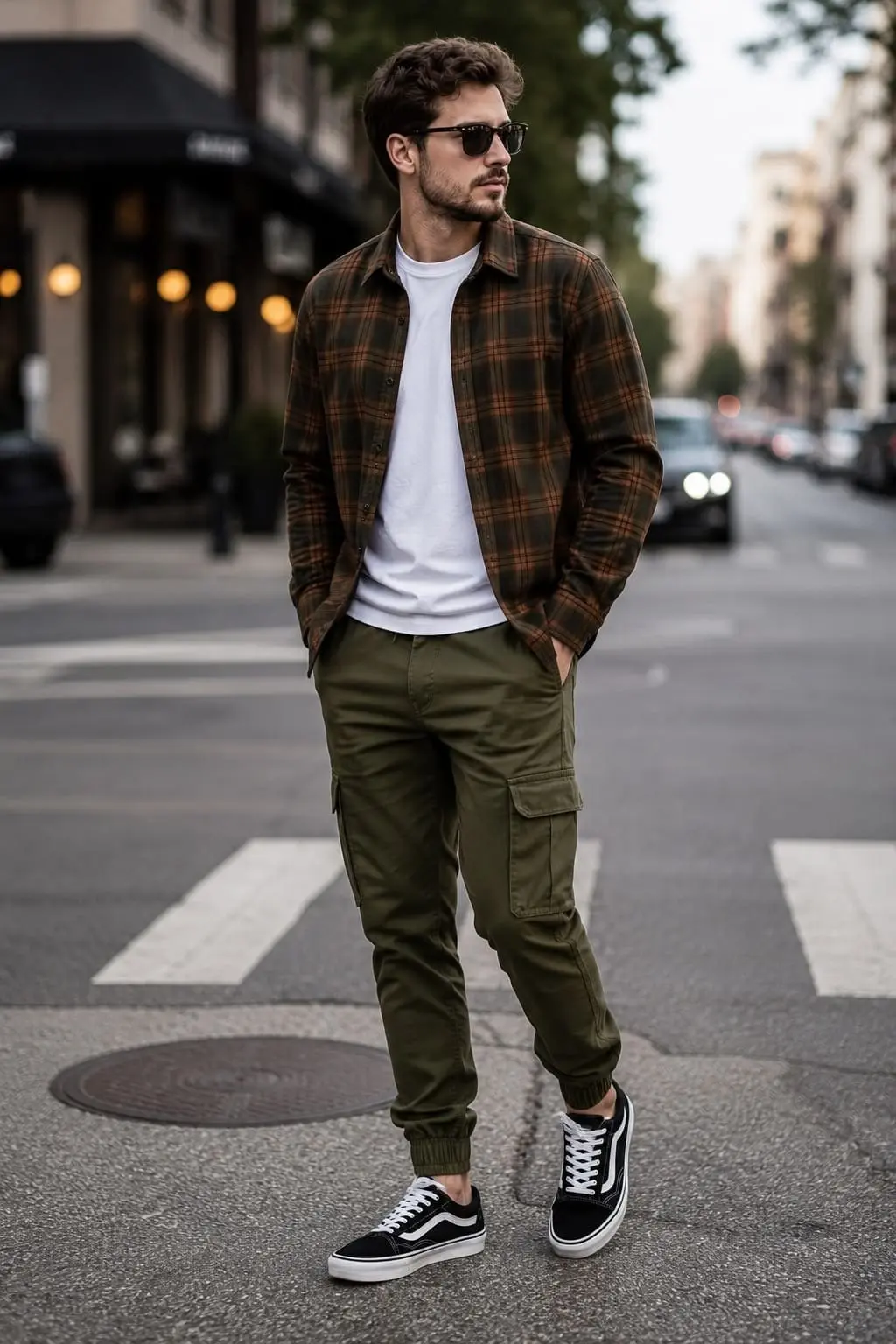 Outfits de viaje — look 6 para hombre (inspiración DRAPE)